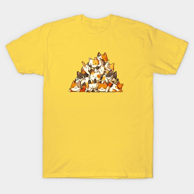 Kitty Pile T-Shirt by Extra Ordinary Comics